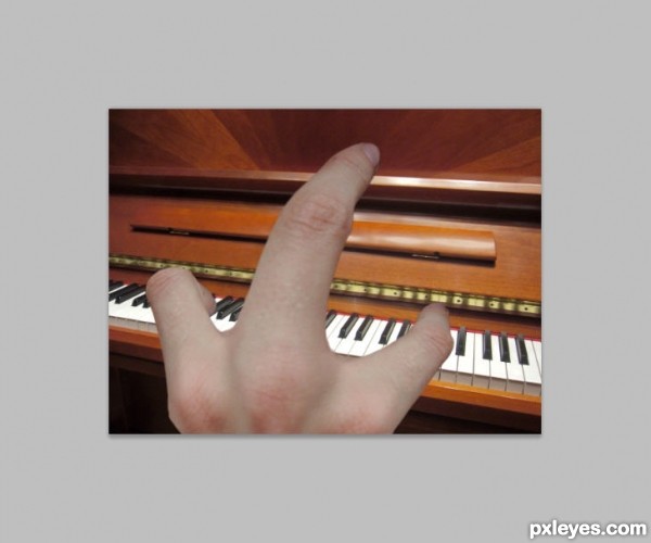 Creation of The Piano Hand: Step 4